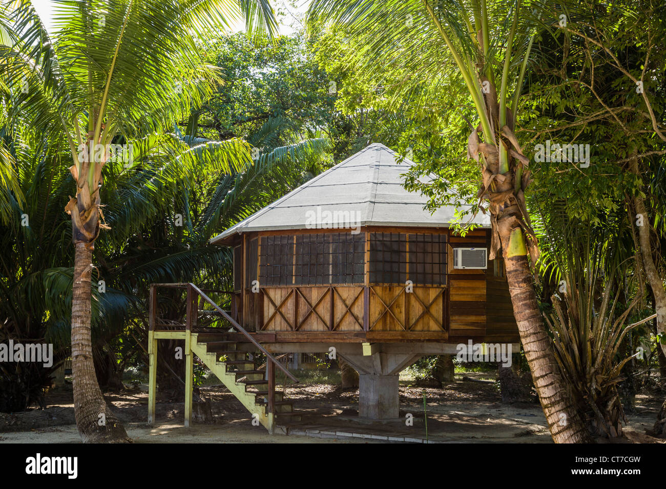 Da Buccaneer Resort sulla Isla Carenero, Bocas del Toro, Panama. Foto Stock