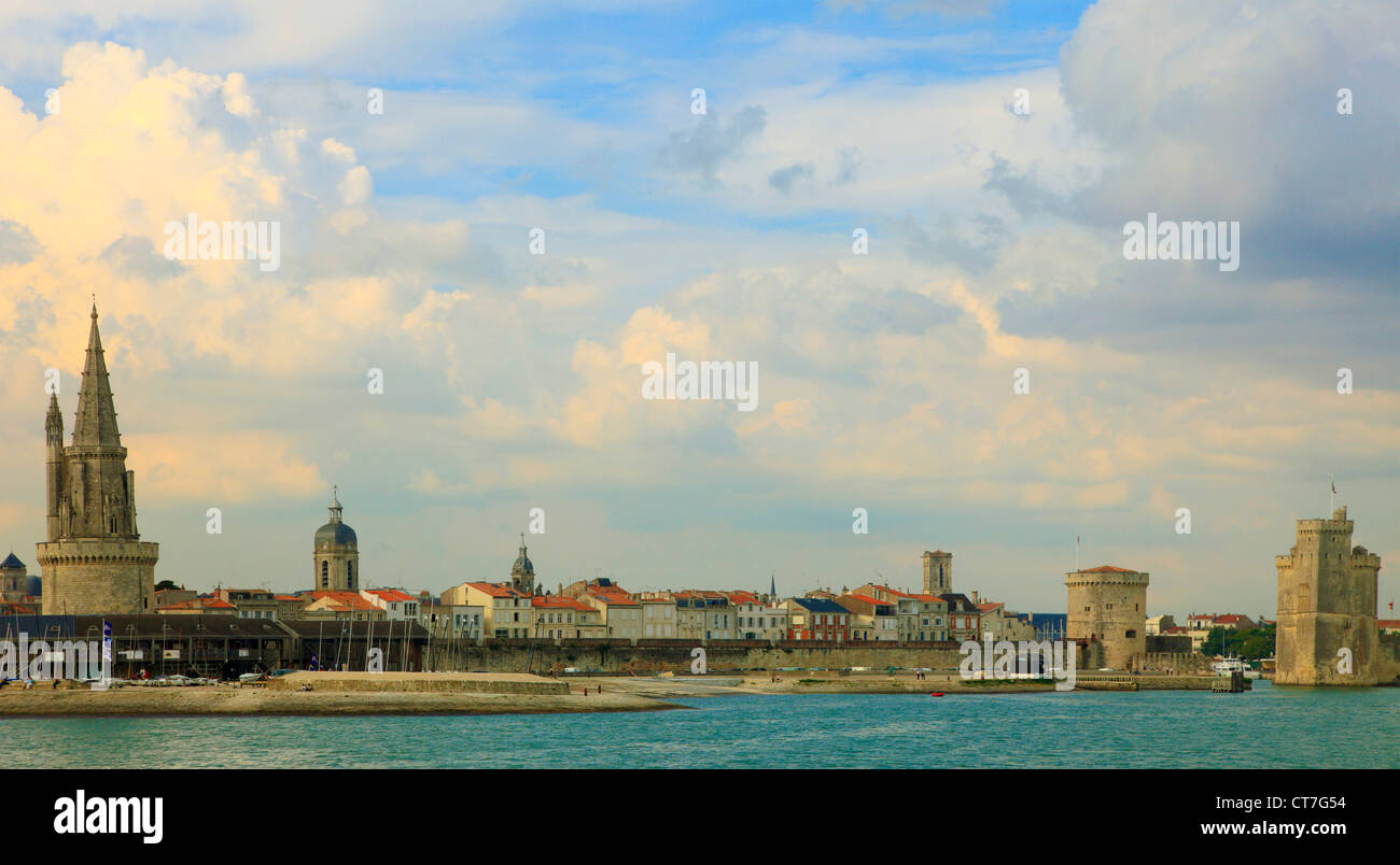 Francia, Poitou-Charentes, La Rochelle, skyline, Foto Stock