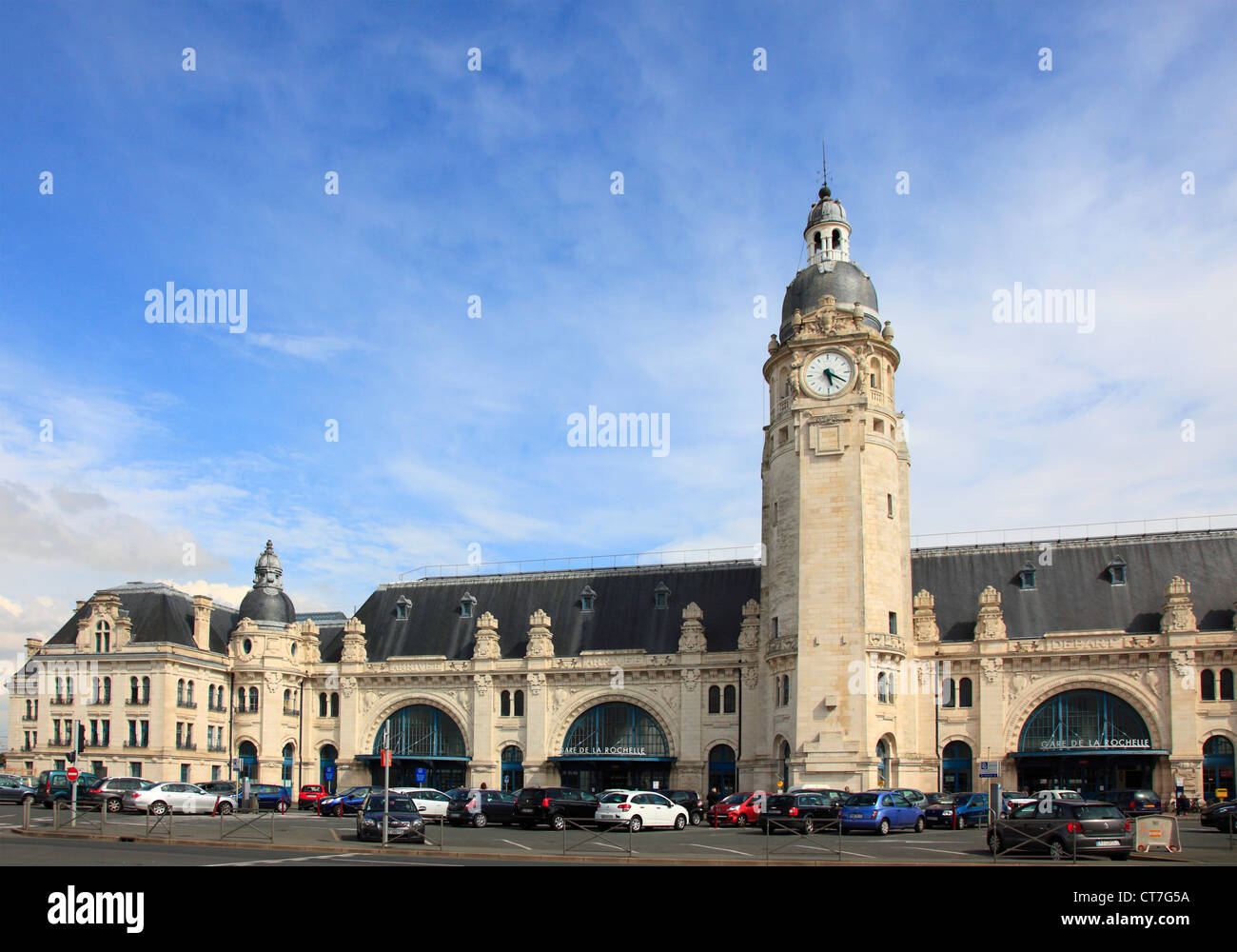 Francia, Poitou-Charentes, La Rochelle, stazione ferroviaria, Foto Stock