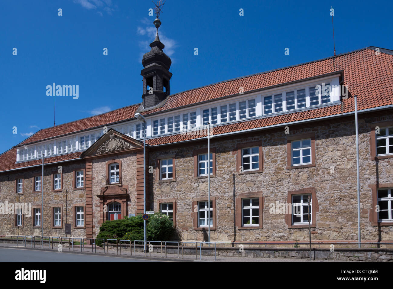 In passato la scuola secondaria, Korbach, distretto Waldeck-Frankenberg, Hesse, Germania, Europa Foto Stock