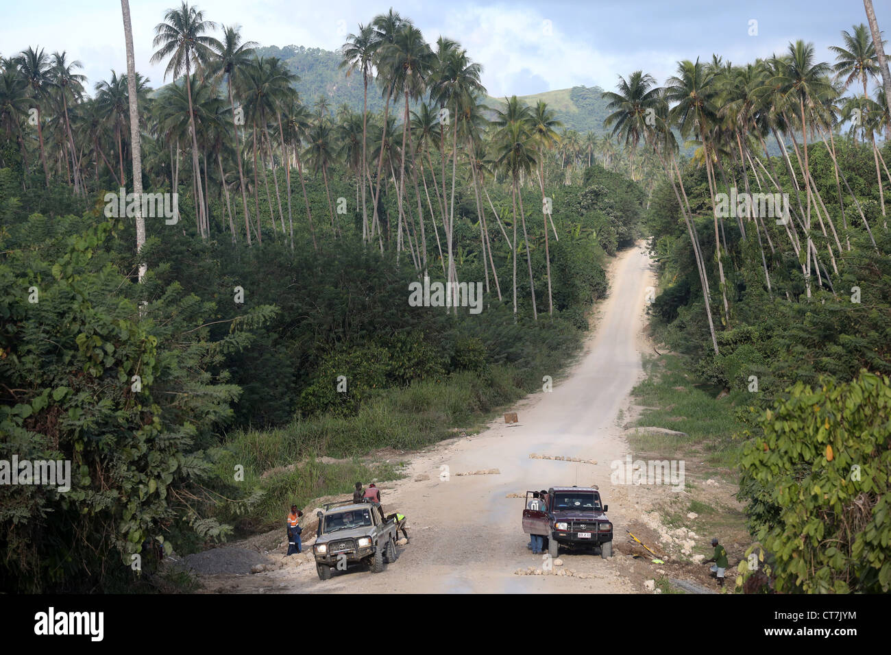 Strada di Arawa, isola di Bougainville, Papua Nuova Guinea Foto Stock