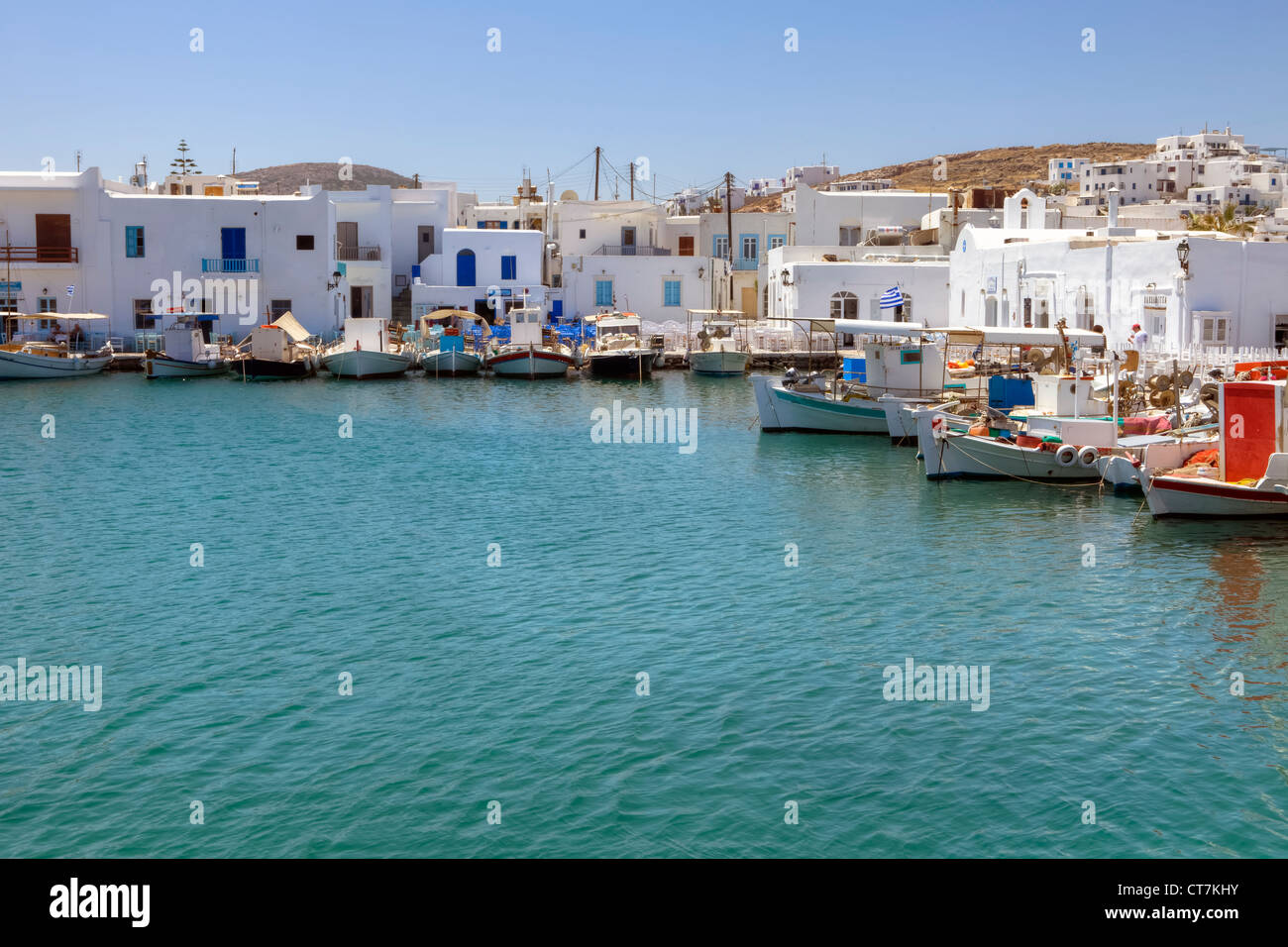 Porto di pesca di Naoussa, Paros, Grecia Foto Stock