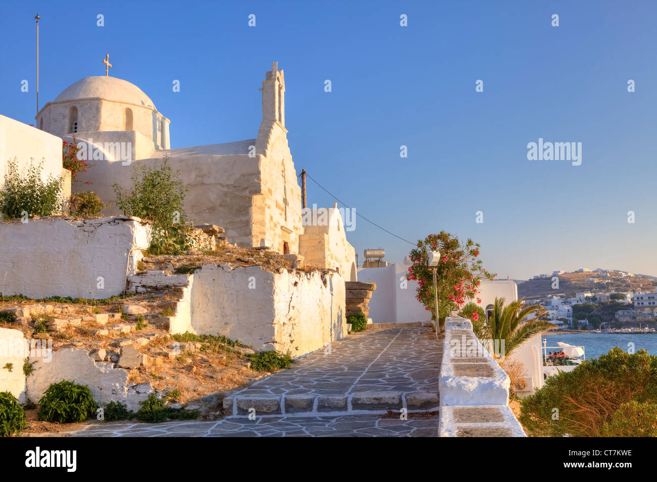 Agios Konstantinos, Paros, Cicladi Grecia Foto Stock