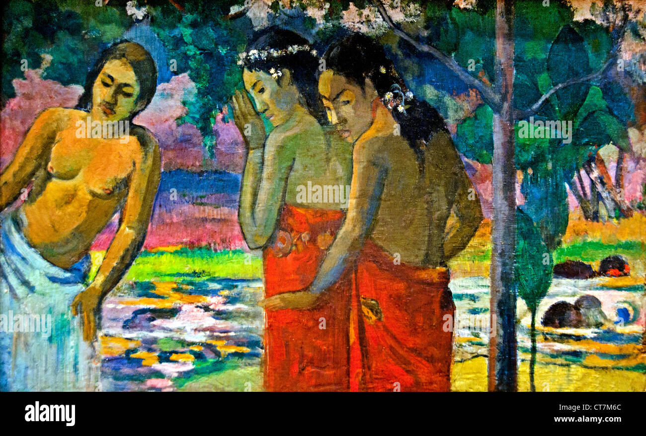 Tre donne tahitiane 1869 Paul Gauguin 1848-1903 Francia - Francese Foto Stock