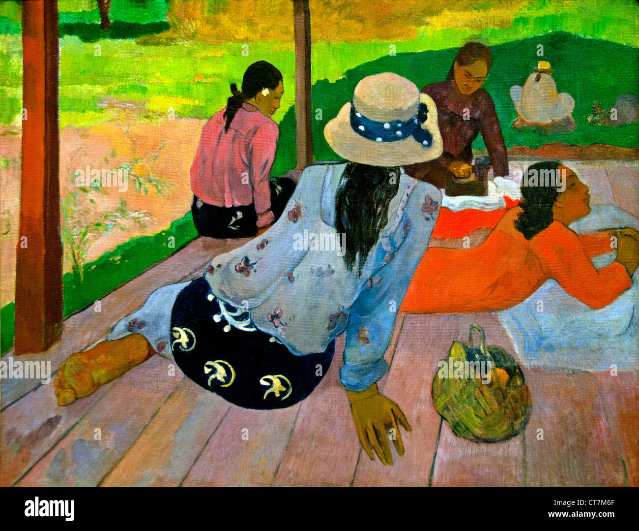 La Siesta 1892 Paul Gauguin 1848-1903 Francia - Francese Foto Stock