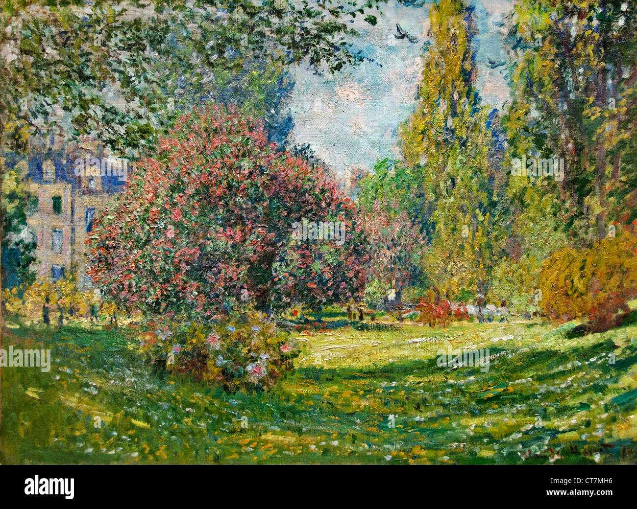 Paesaggio il Parc Monceau 1876 Claude Monet 1840 - 1926 Francia - Francese Foto Stock