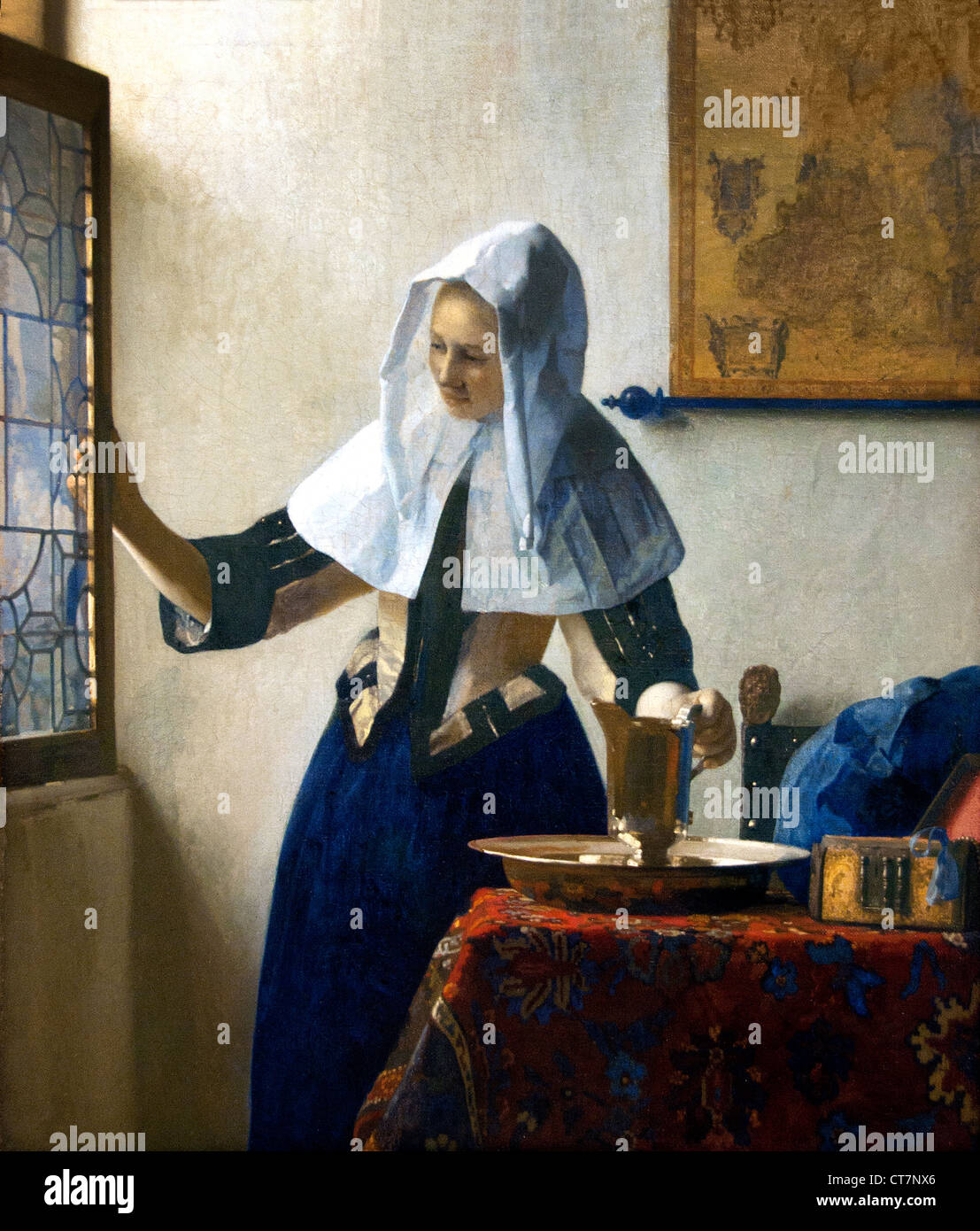 Giovane donna con una brocca 1662 Johannes Vermeer o Jan Vermeer 1632 - 1675 olandese Paesi Bassi Foto Stock