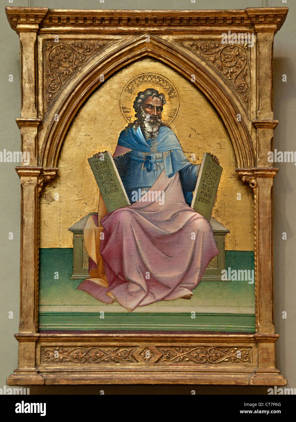 Mosè 1408 da Lorenzo Monaco ( Piero di Giovanni ) Italia Firenze italiano ca. 1370-1425 Foto Stock