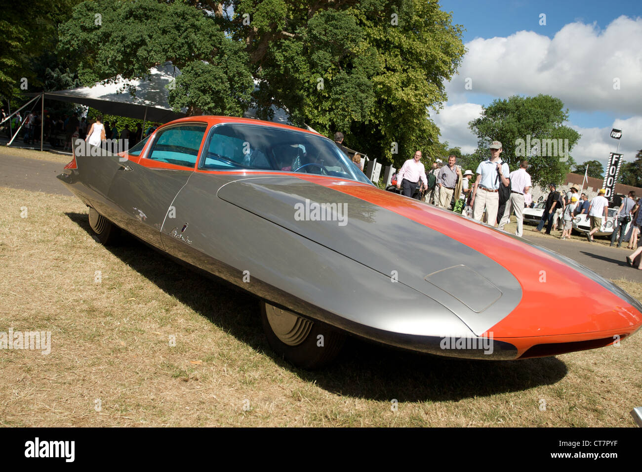 1955 Ghia Gilda Steamline X Coupé a Goodwood Festival della velocità 2010. © Jonathan Stokes 2010, diritti morali asserito. Foto Stock