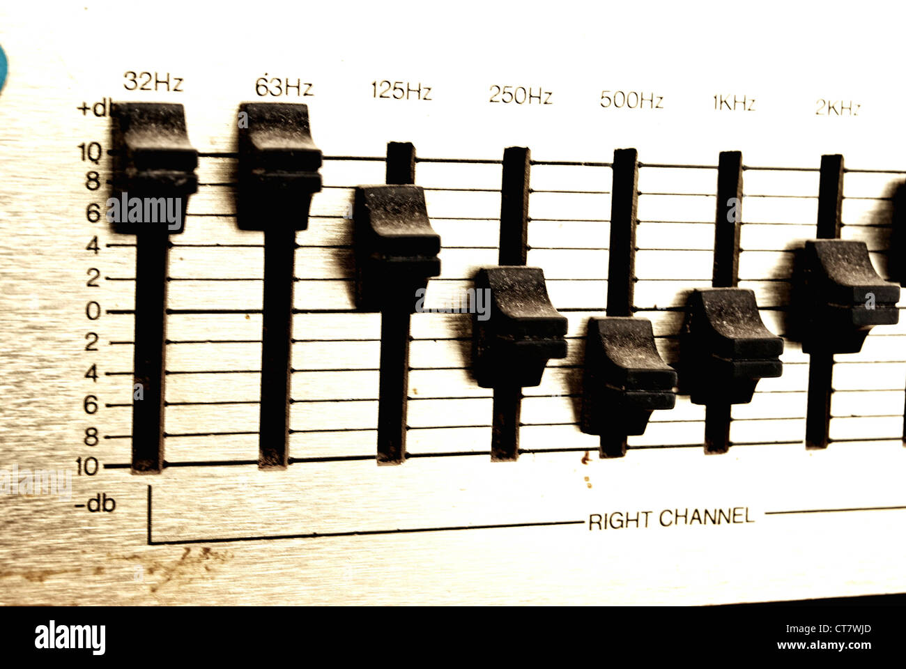 Console di mixaggio Foto Stock