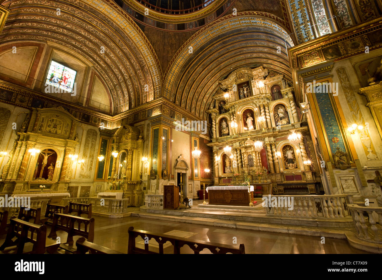 La Iglesia de La Compania de Jesus che è parte del Manzana Jesuitica Foto Stock