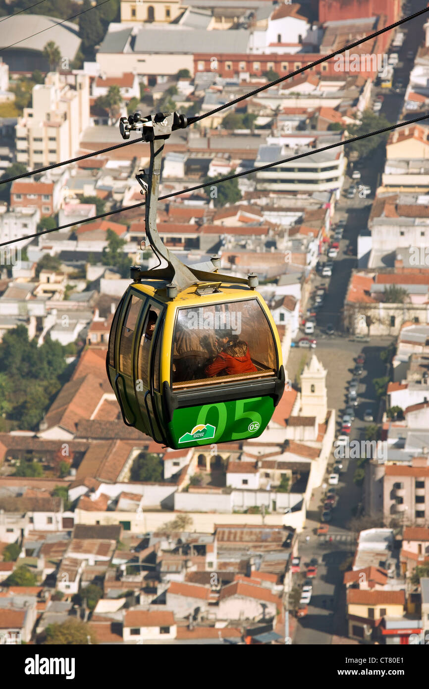 Vista della città dal Cerro San Bernardo Foto Stock