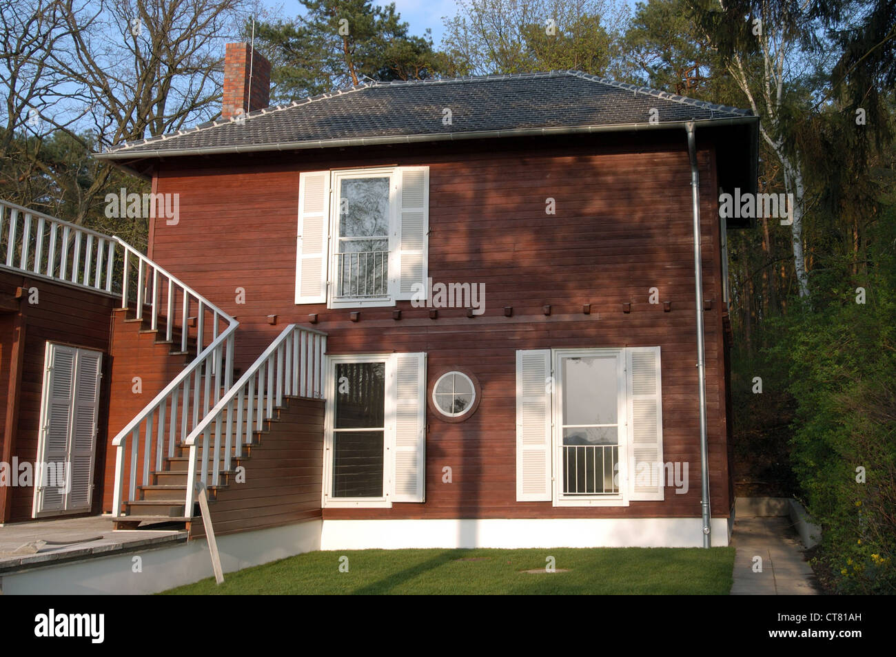 La casa di paese di Albert Einstein in Brandenburg Foto Stock