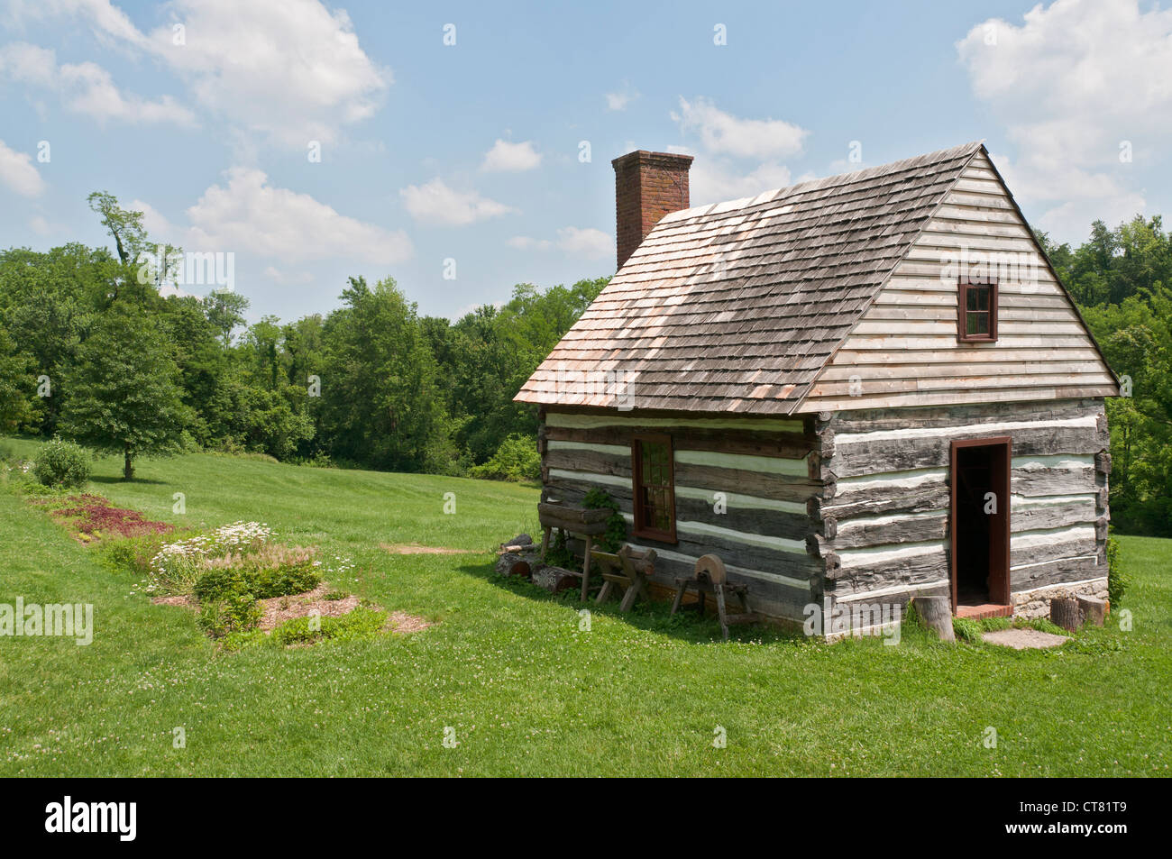Il Kentucky, Louisville, Storico Locust Grove, ex casa di George Rogers Clark, edificio rurale. Foto Stock