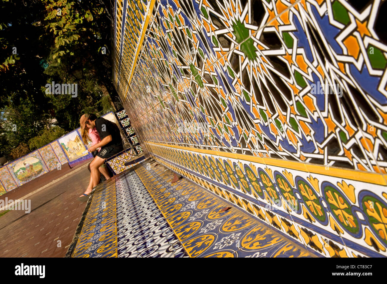 Plaza Espana Foto Stock