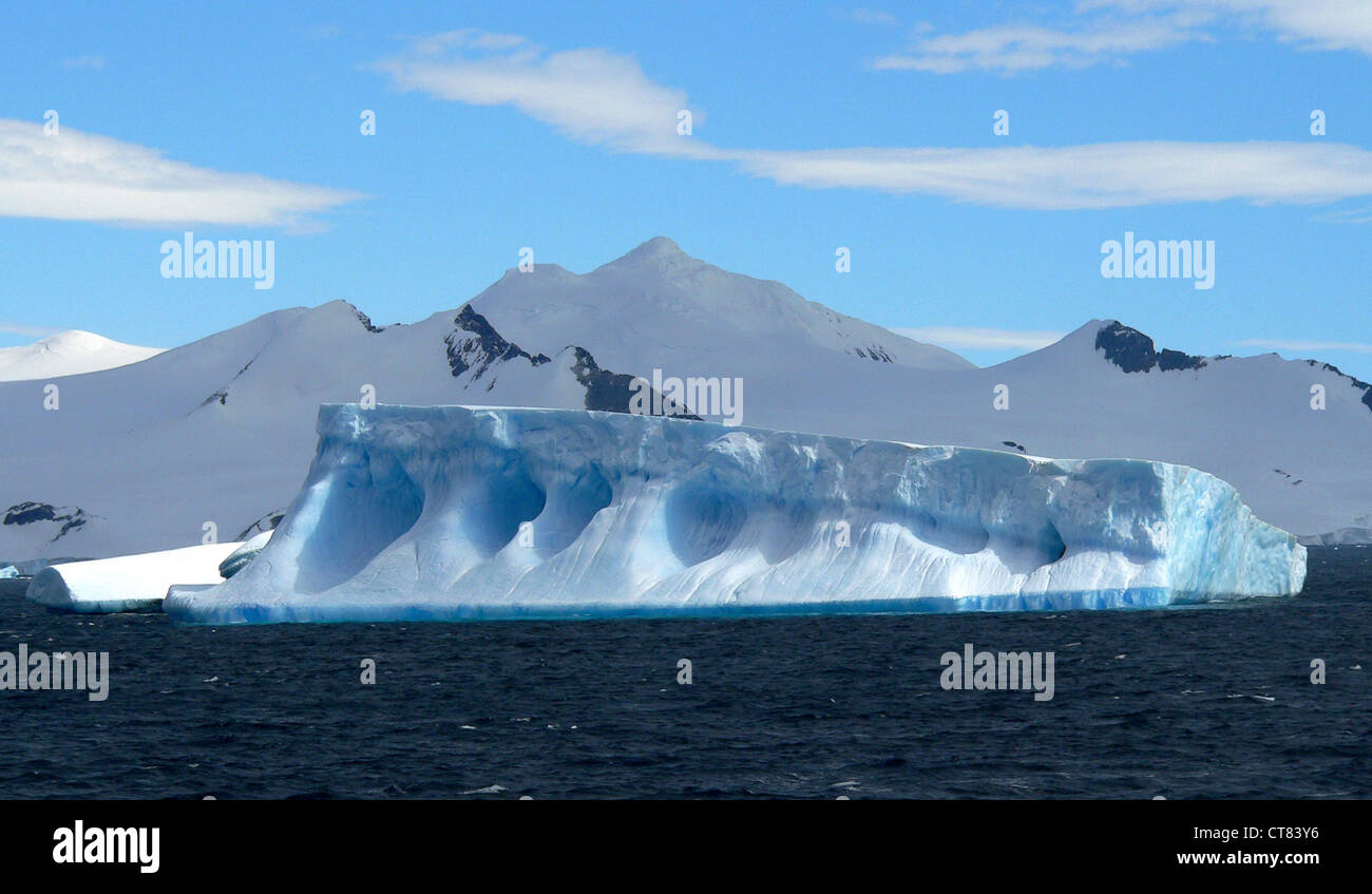 Antartico rocce e ghiacciai Foto Stock