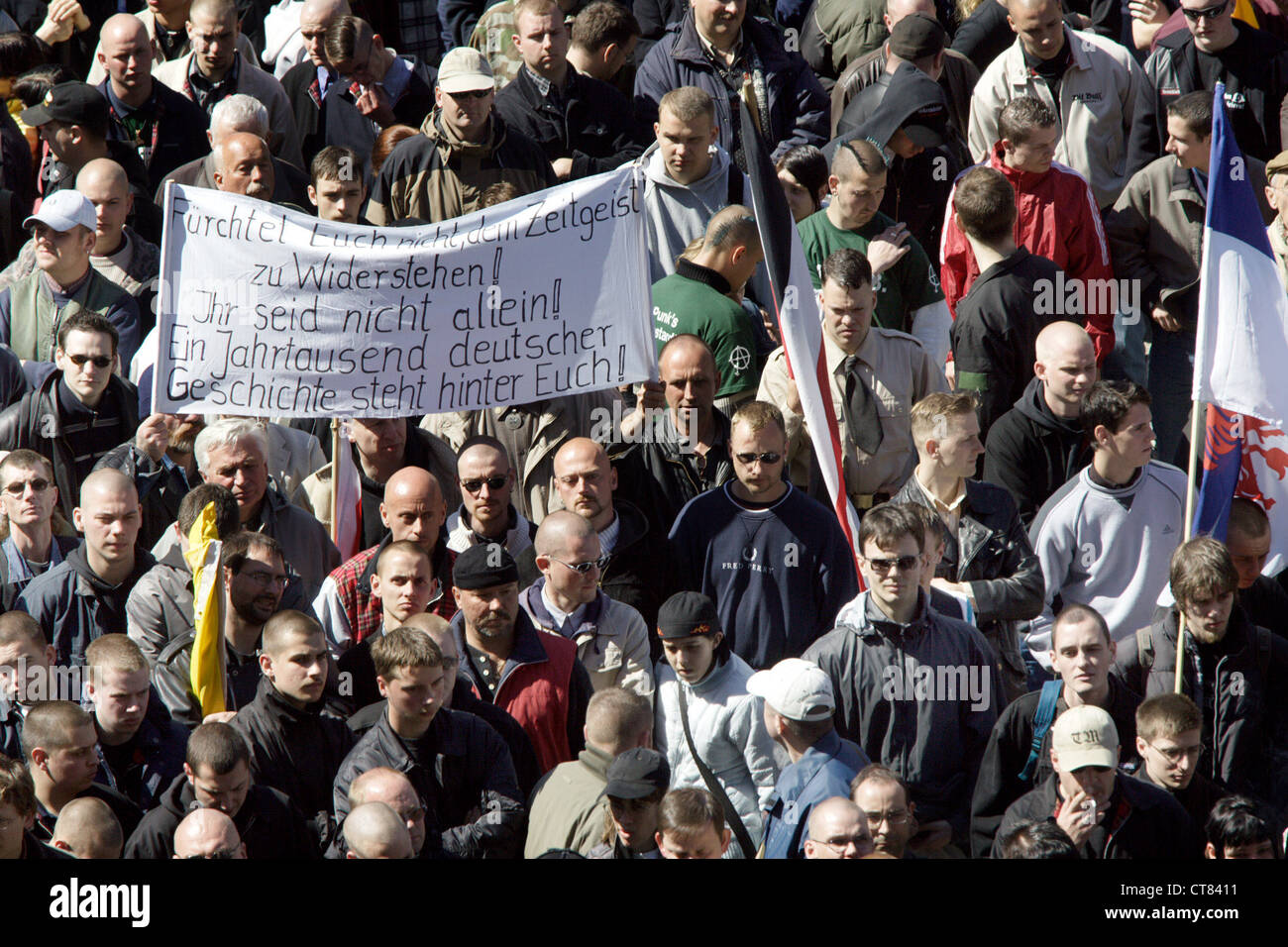 NPD rally in Berlin Foto Stock