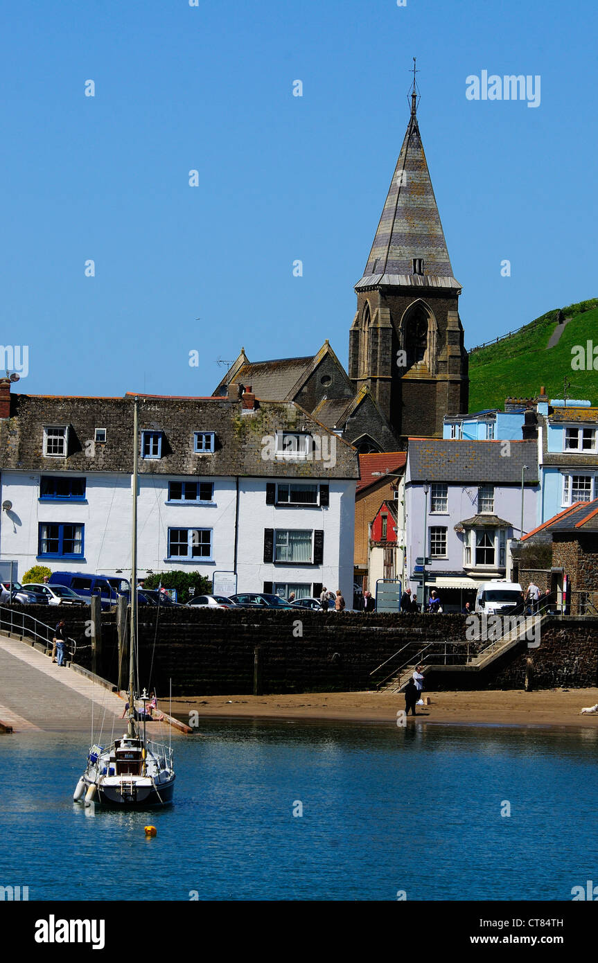 Una veduta del porto a Ilfracombe Devon UK Foto Stock