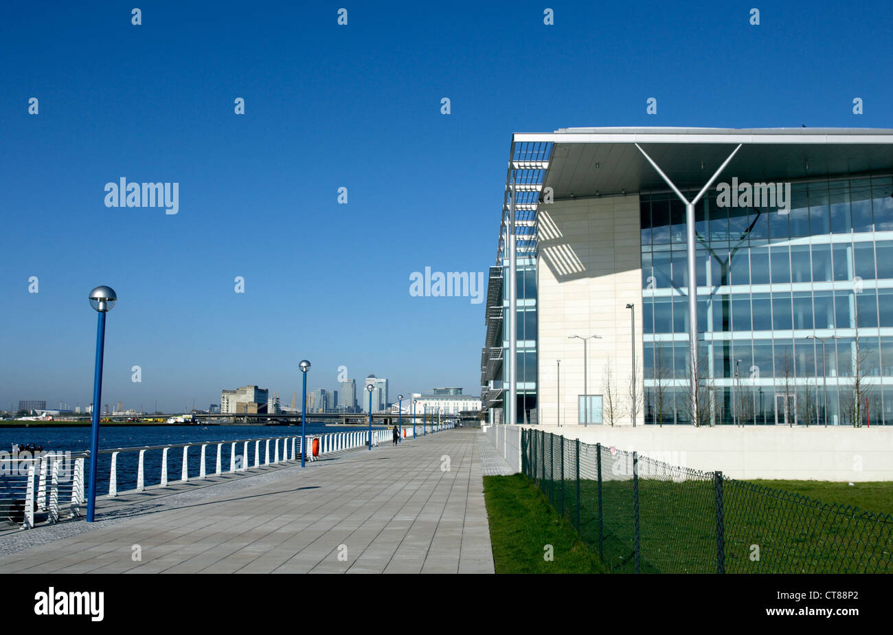 Londra - di nuova costruzione Bueroimmobilie nei Docklands Foto Stock