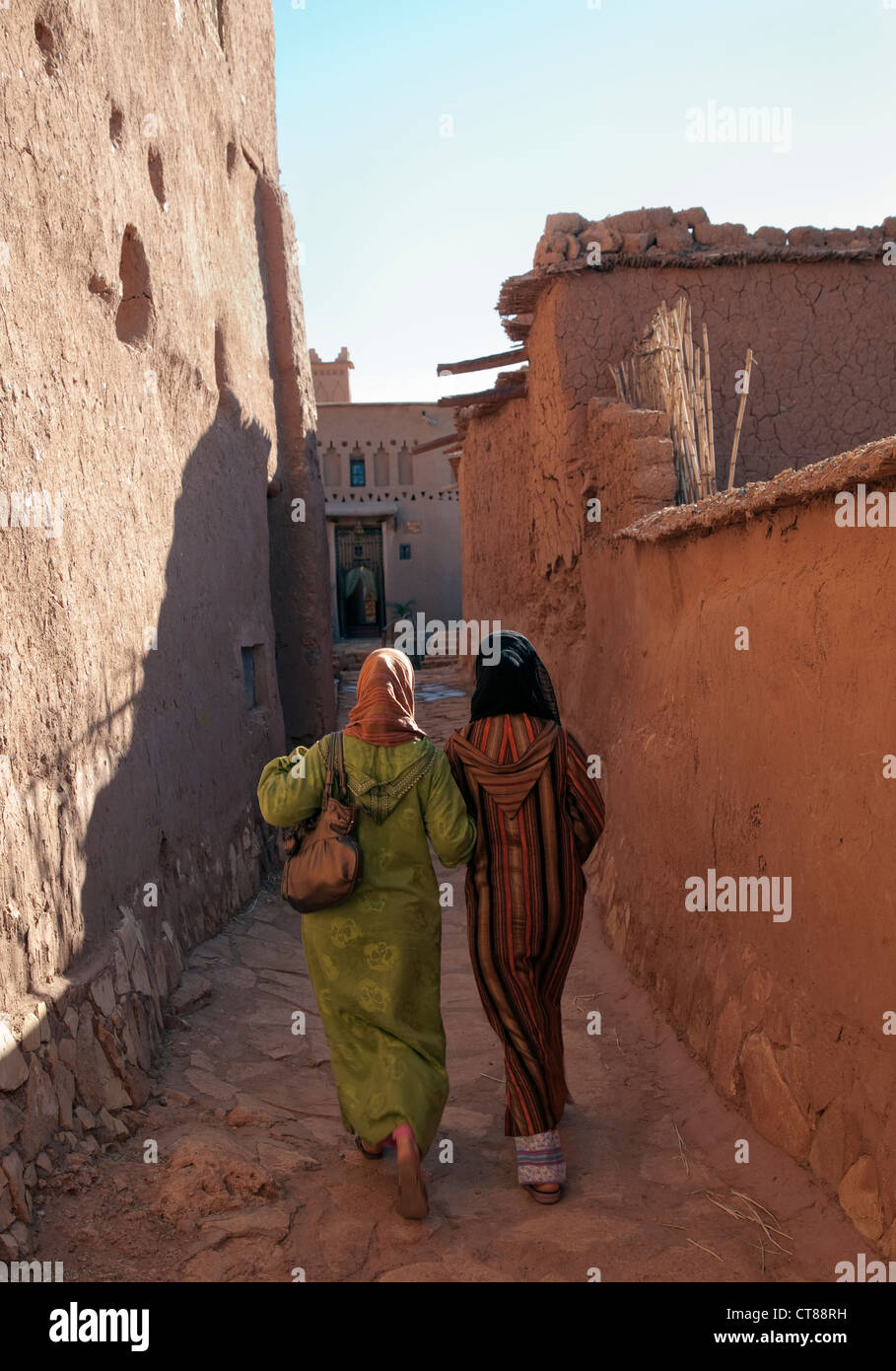 Ait Benhaddou, Marocco; xiii secolo città fortificata, la posizione di oltre una ventina di film di Hollywood. Foto Stock