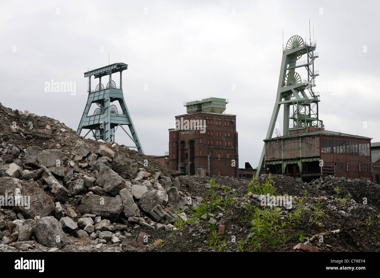 Ewald colliery, miniera di morire nella Ruhr Foto Stock