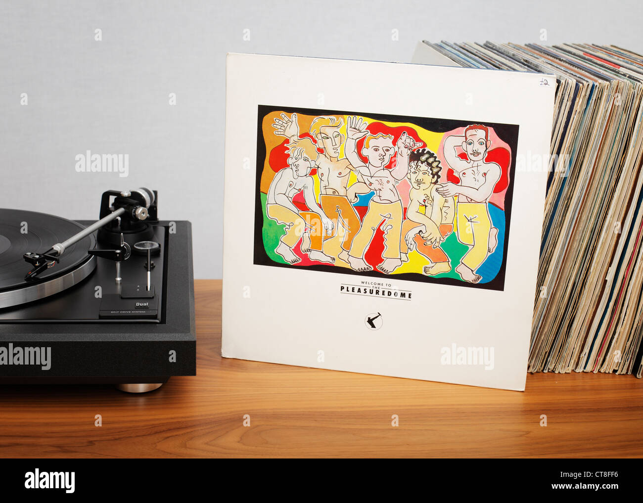 Benvenuti al Pleasuredome era l'album di debutto di Frankie va a Hollywood. Foto Stock
