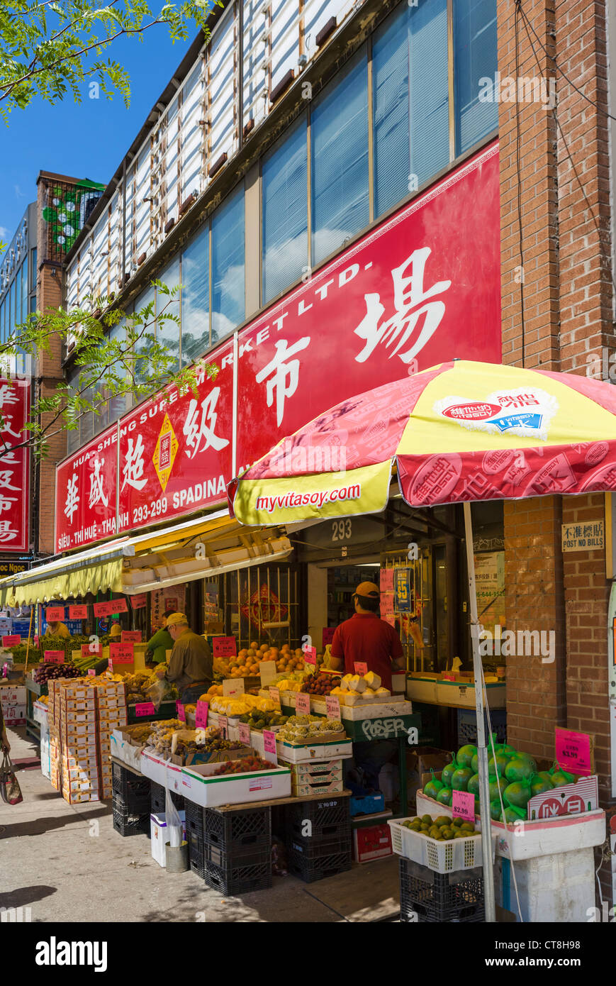 Supermercato cinese su Spadina Avenue a Chinatown, Toronto, Ontario, Canada Foto Stock
