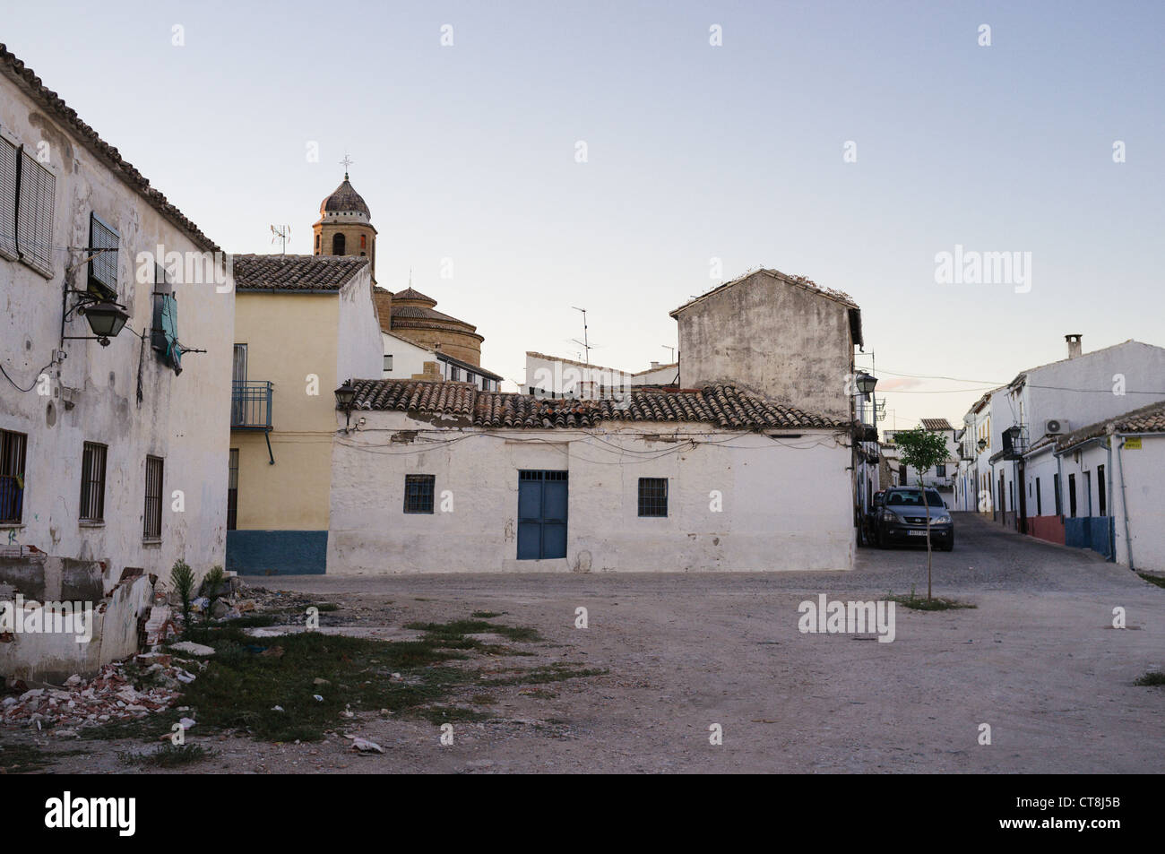 Scorrere verso il basso e case abbandonate in Ubeda, Jaen, Spagna Foto Stock