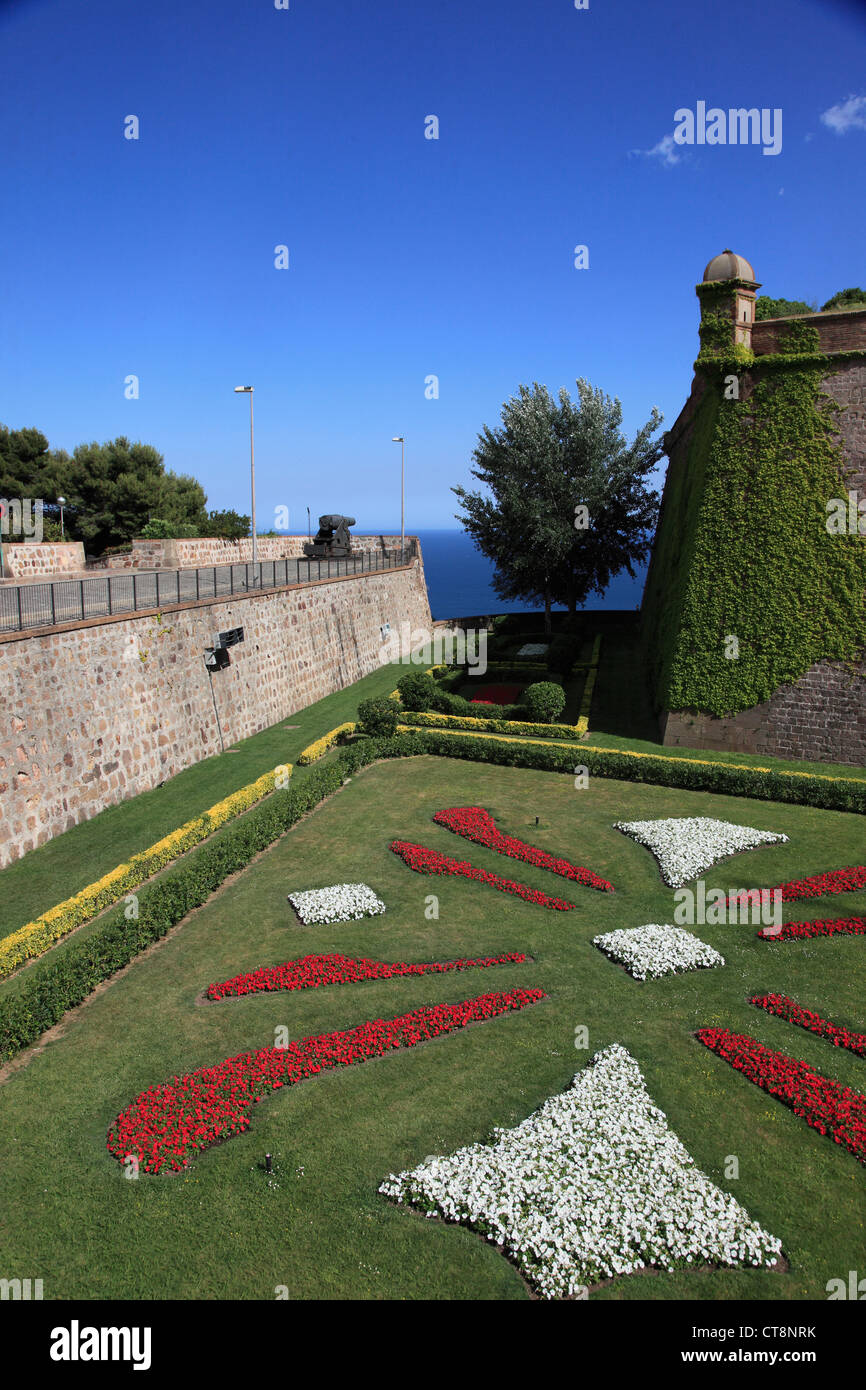 In Spagna, in Catalogna, Barcellona, Castello di Montjuic, Foto Stock