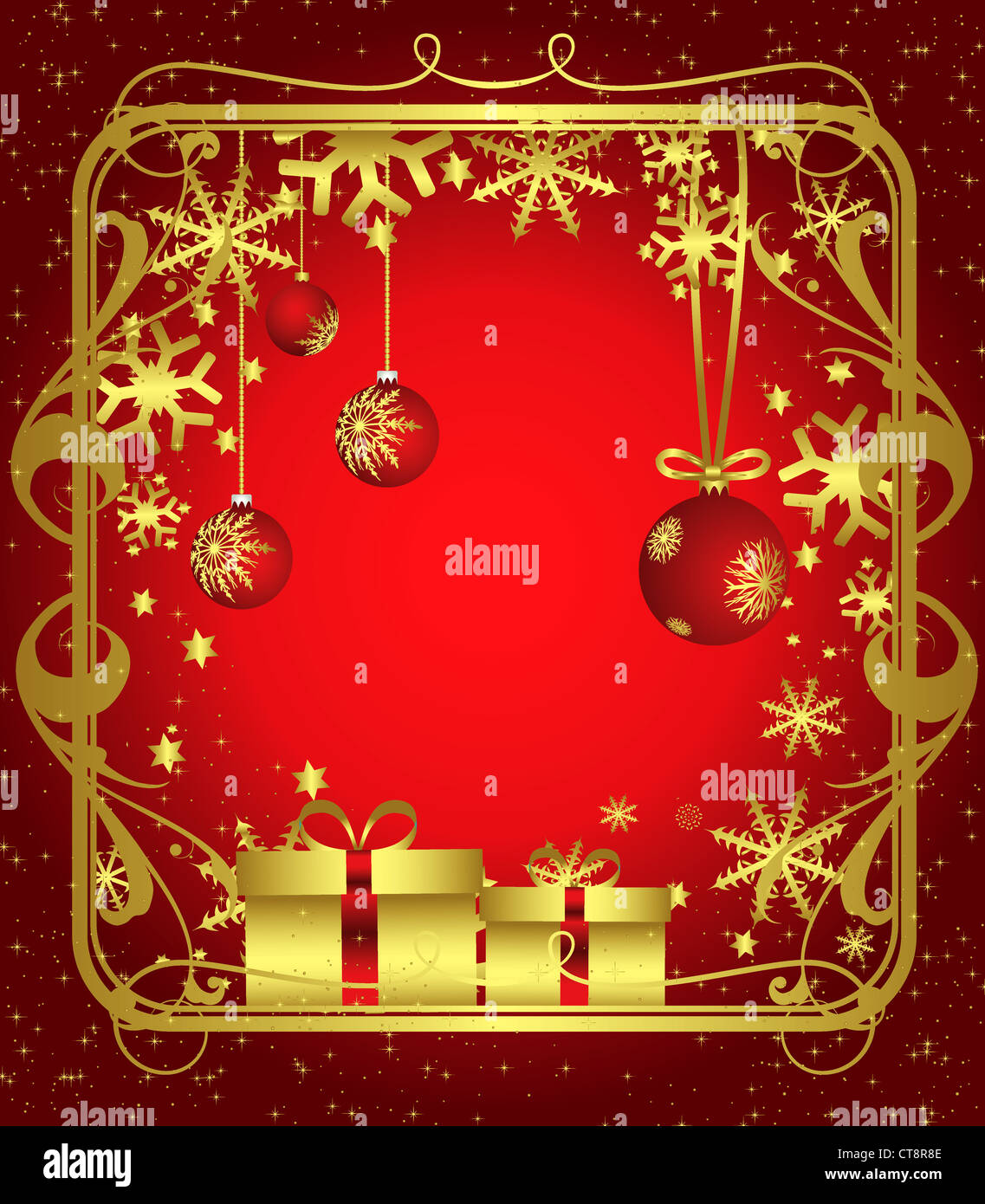 Illustrazione di natale Foto Stock