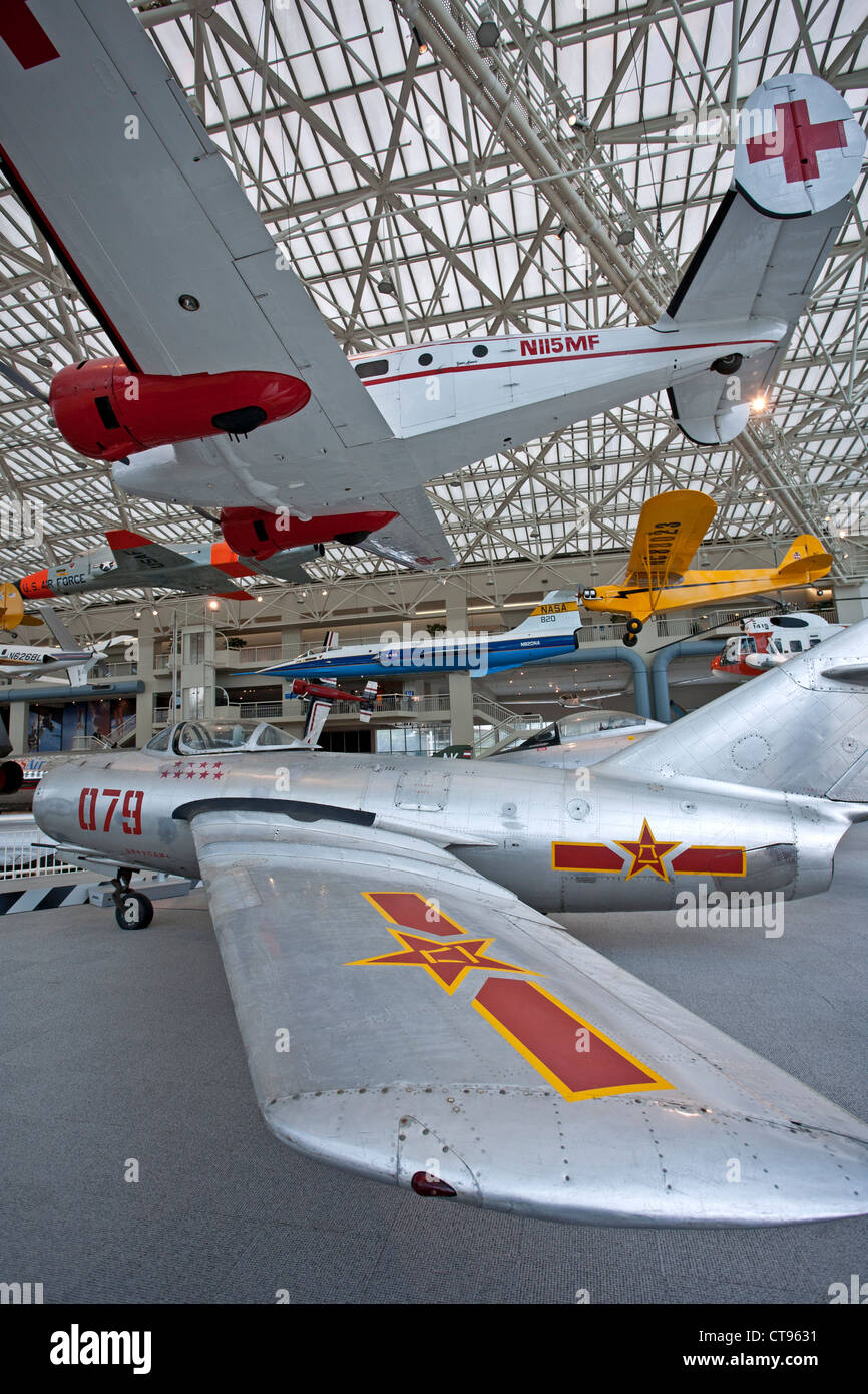 MiG-15 (1950). Il Museo del Volo. Seattle. Stati Uniti d'America Foto Stock