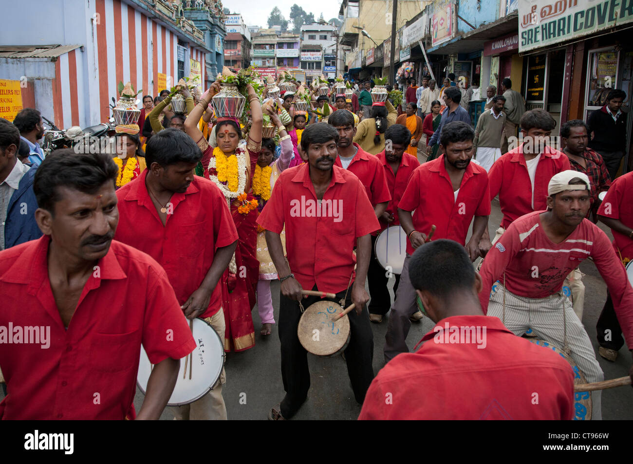 Processione di strada. Mysore. India Foto Stock