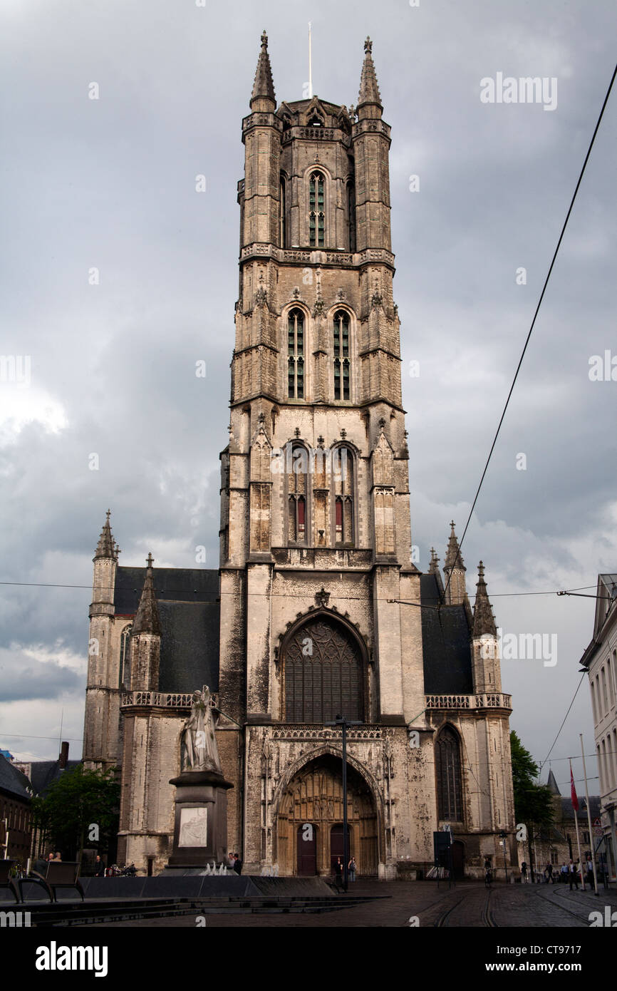 Cattedrale di San Bavone Gand Bruxelles Foto Stock
