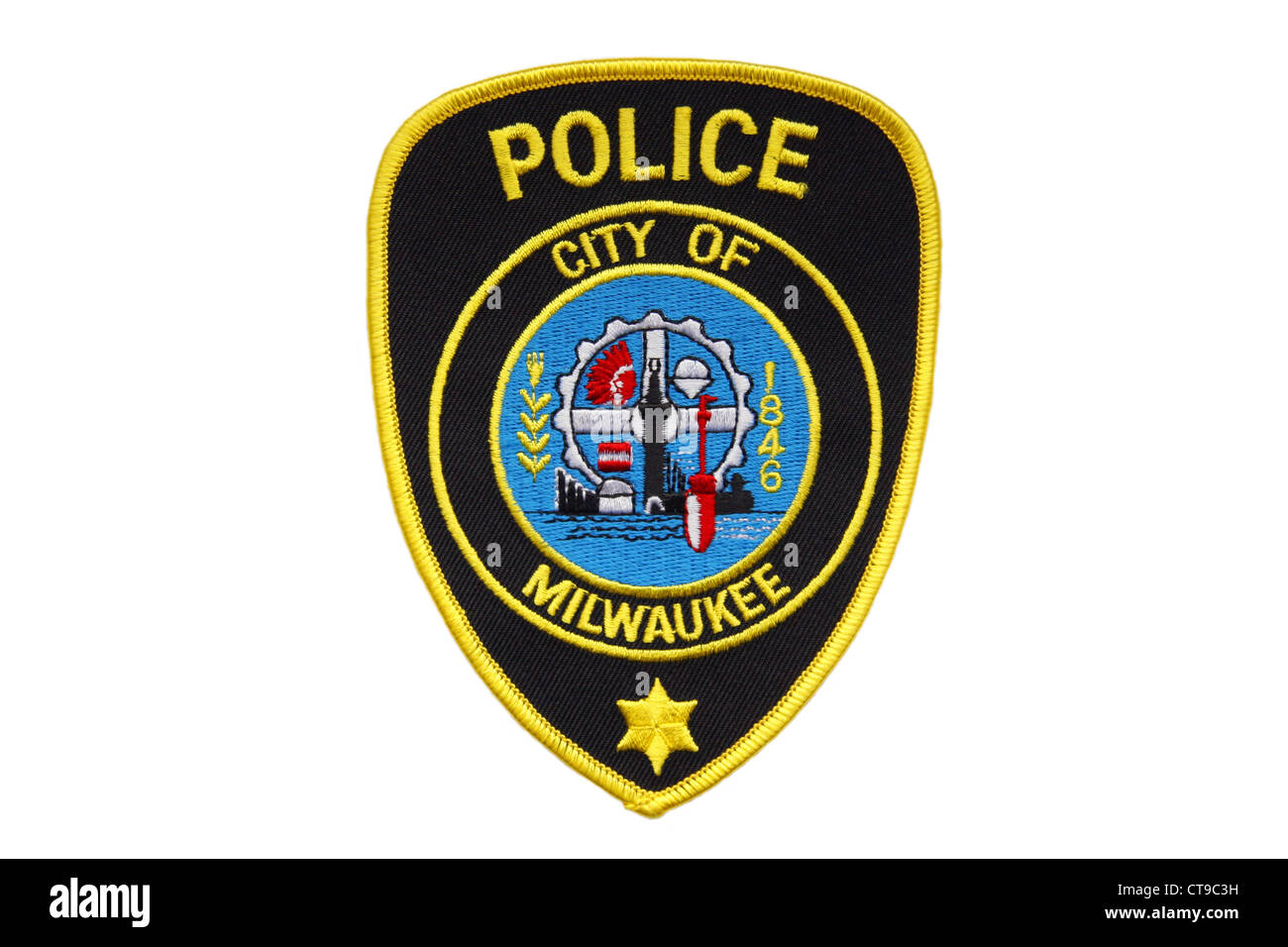 Patch della città di Milwaukee il dipartimento di polizia Foto Stock