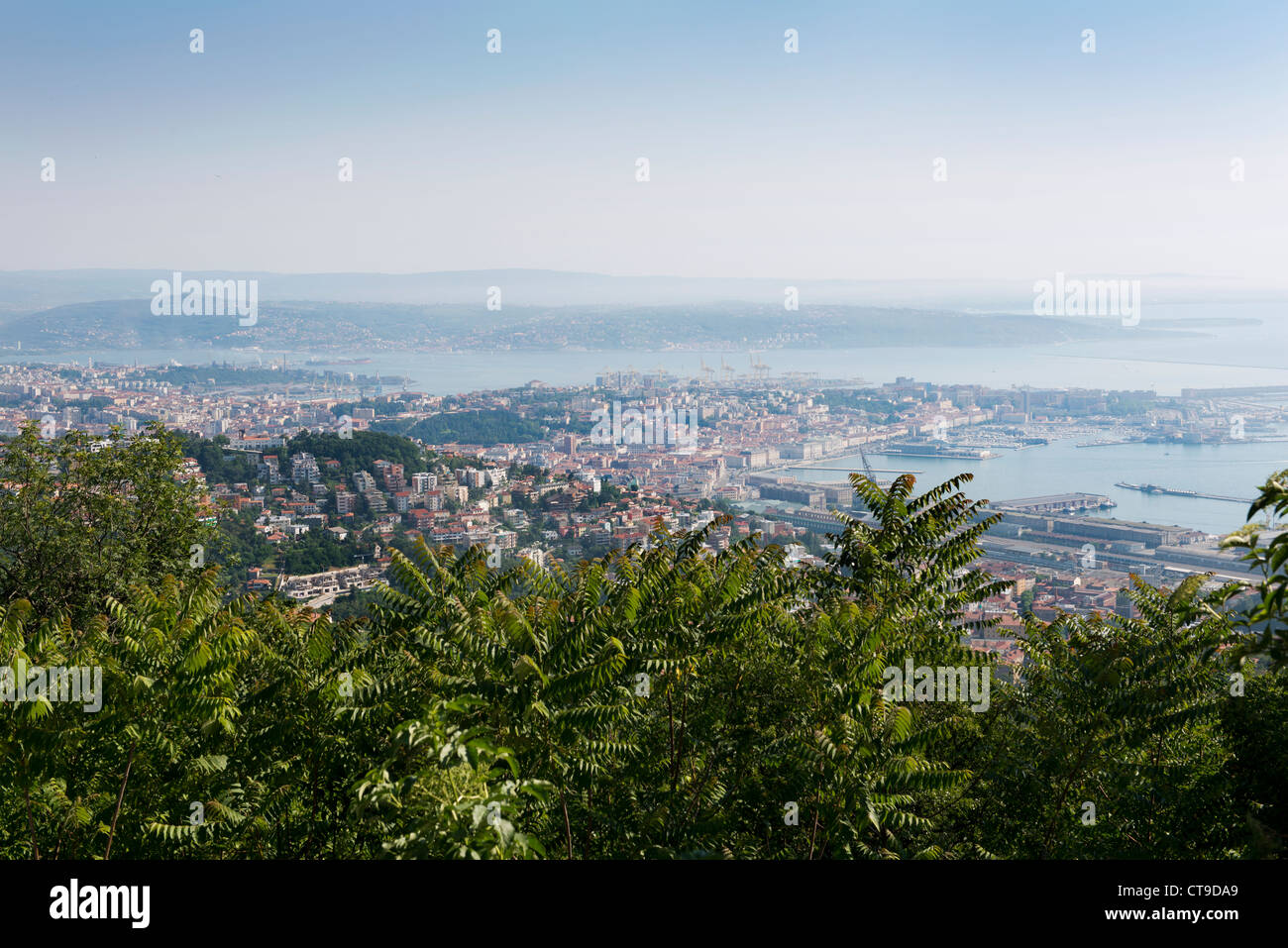 Una vista di Trieste Foto Stock