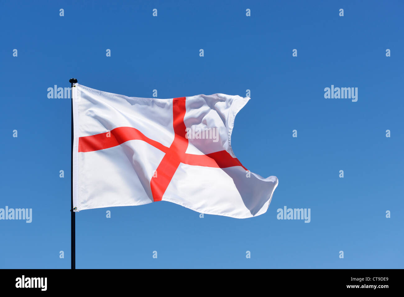 Inghilterra battenti bandiera Foto Stock