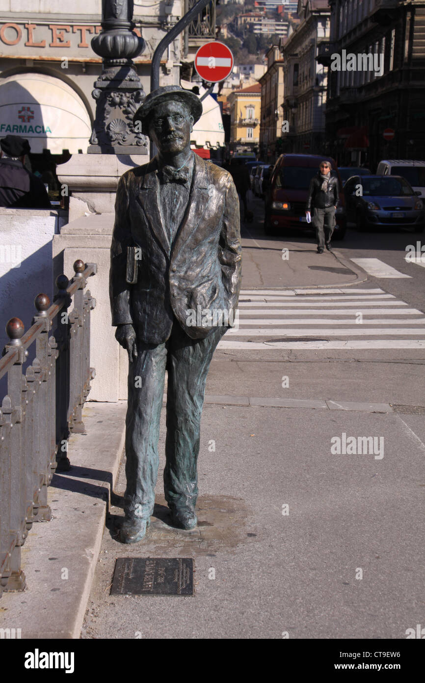 James Joyce statua in Trieste Foto Stock