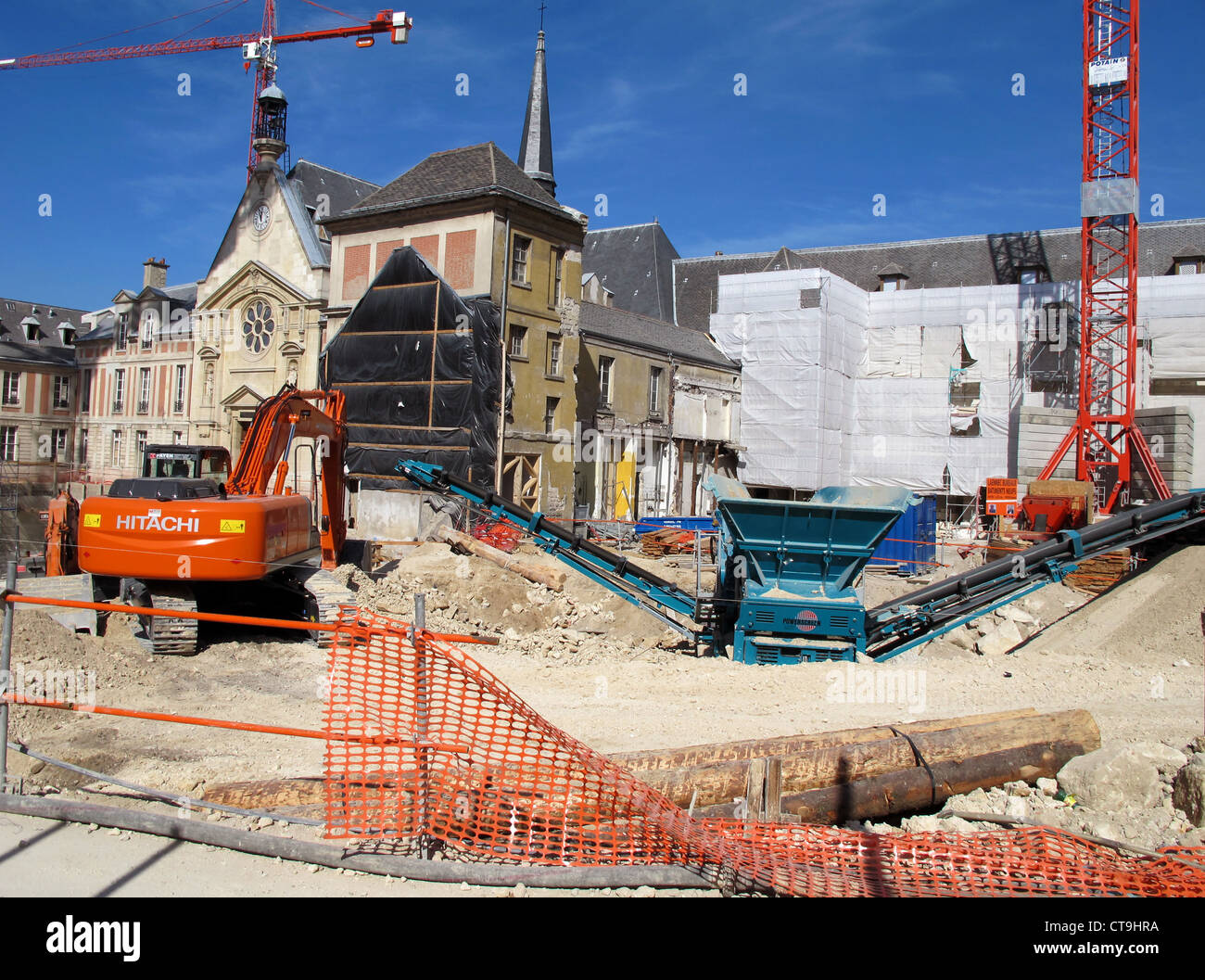 Ospedale Laennec demolizione, Parigi, Francia Foto Stock