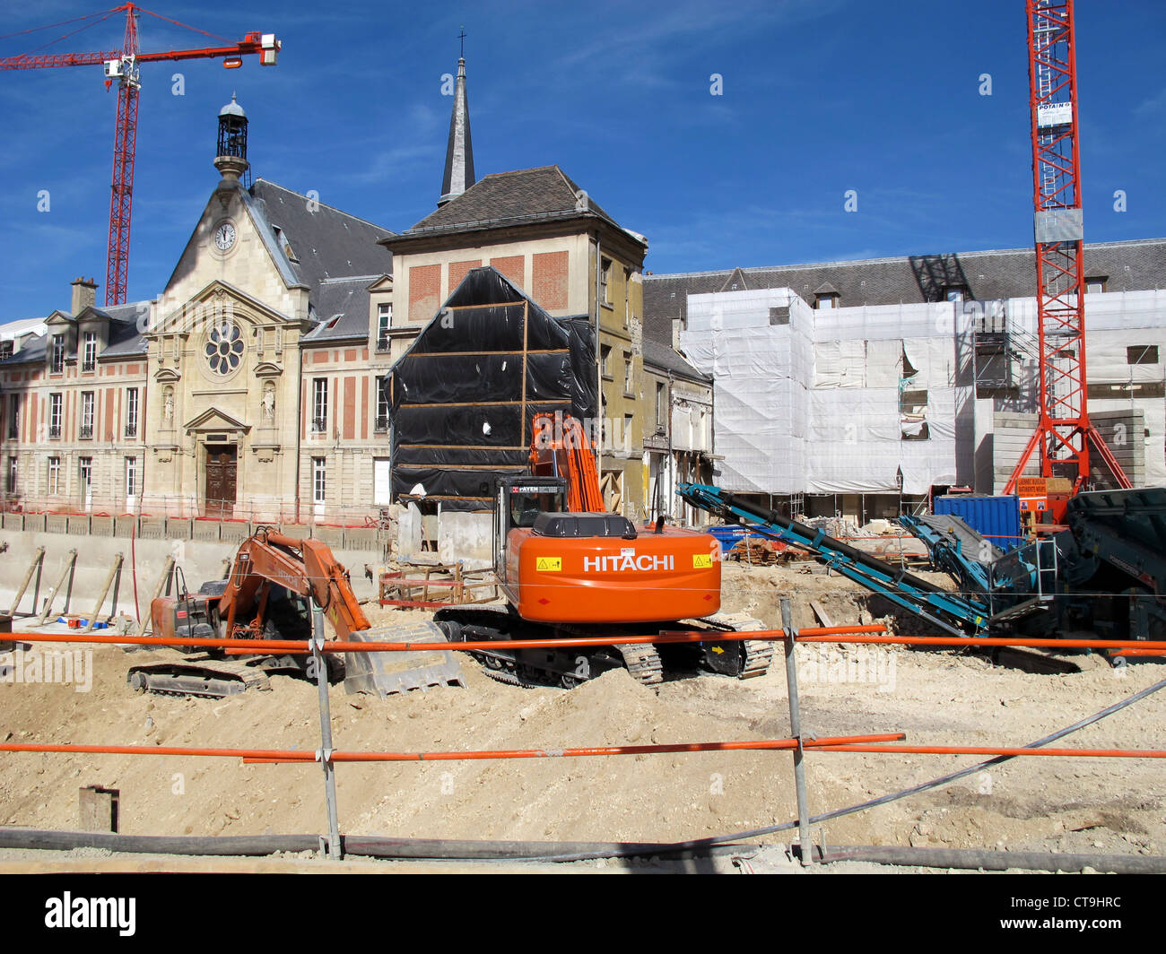 Ospedale Laennec demolizione, Parigi, Francia Foto Stock