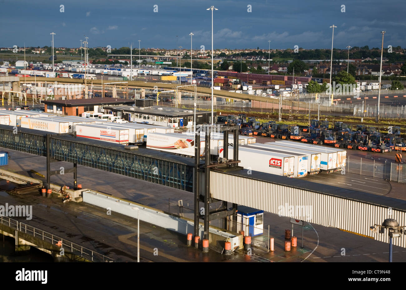 Attività porte Harwich International, Harwich, Essex, Inghilterra Foto Stock