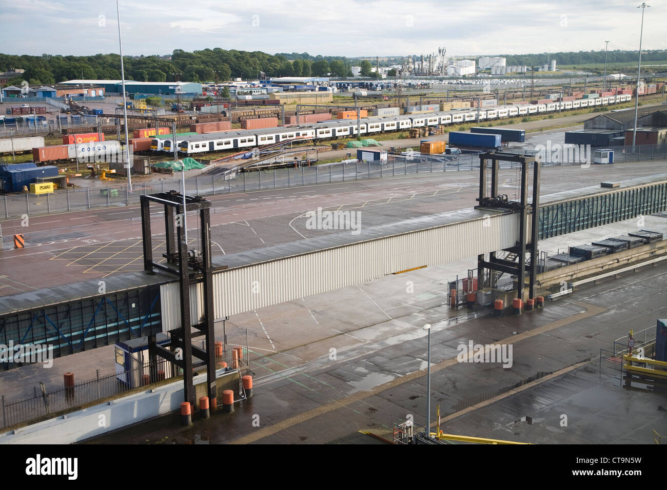 Attività porte Harwich International, Harwich, Essex, Inghilterra Foto Stock