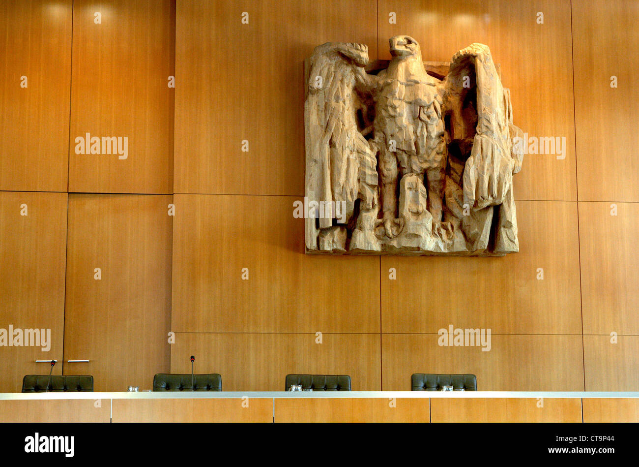 Karlsruhe, banco della Corte federale costituzionale Foto Stock