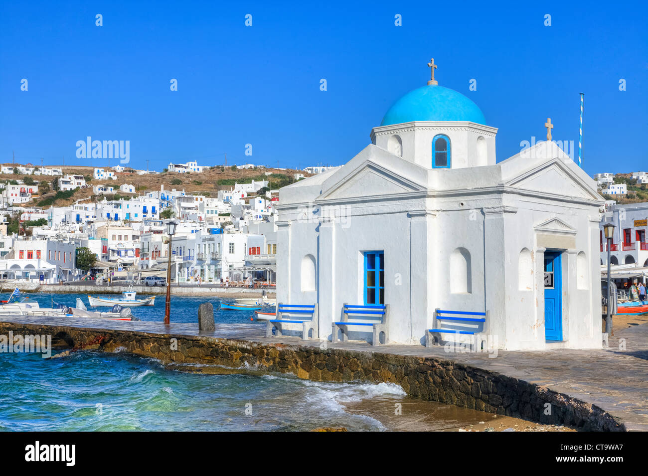 Agios Nikolaos tis Kadenas, Mykonos, Grecia Foto Stock