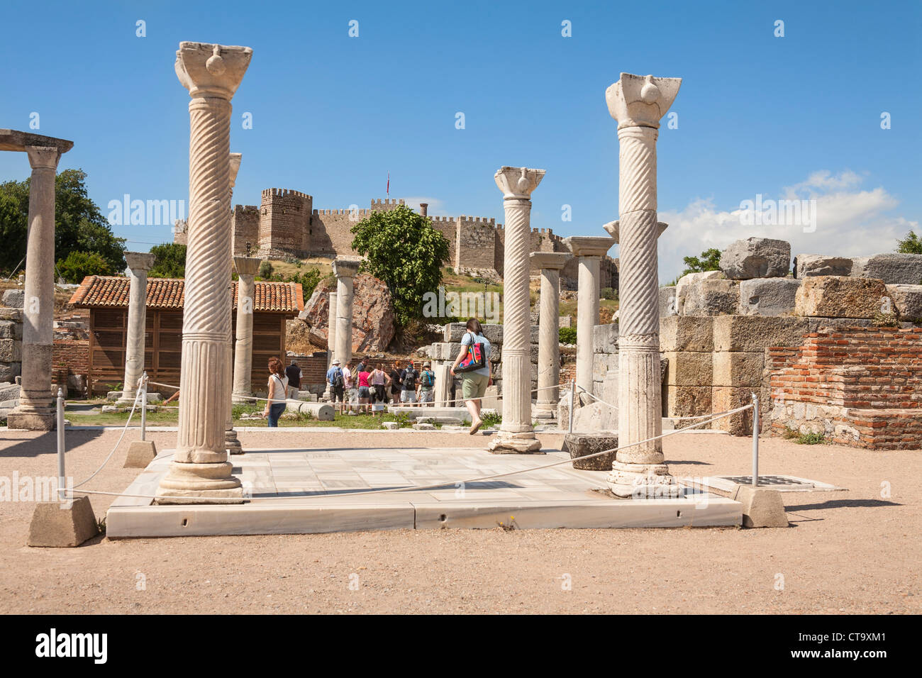 San Giovanni della tomba di San Giovanni la Basilica, Selcuk, vicino a Efeso in Turchia Foto Stock