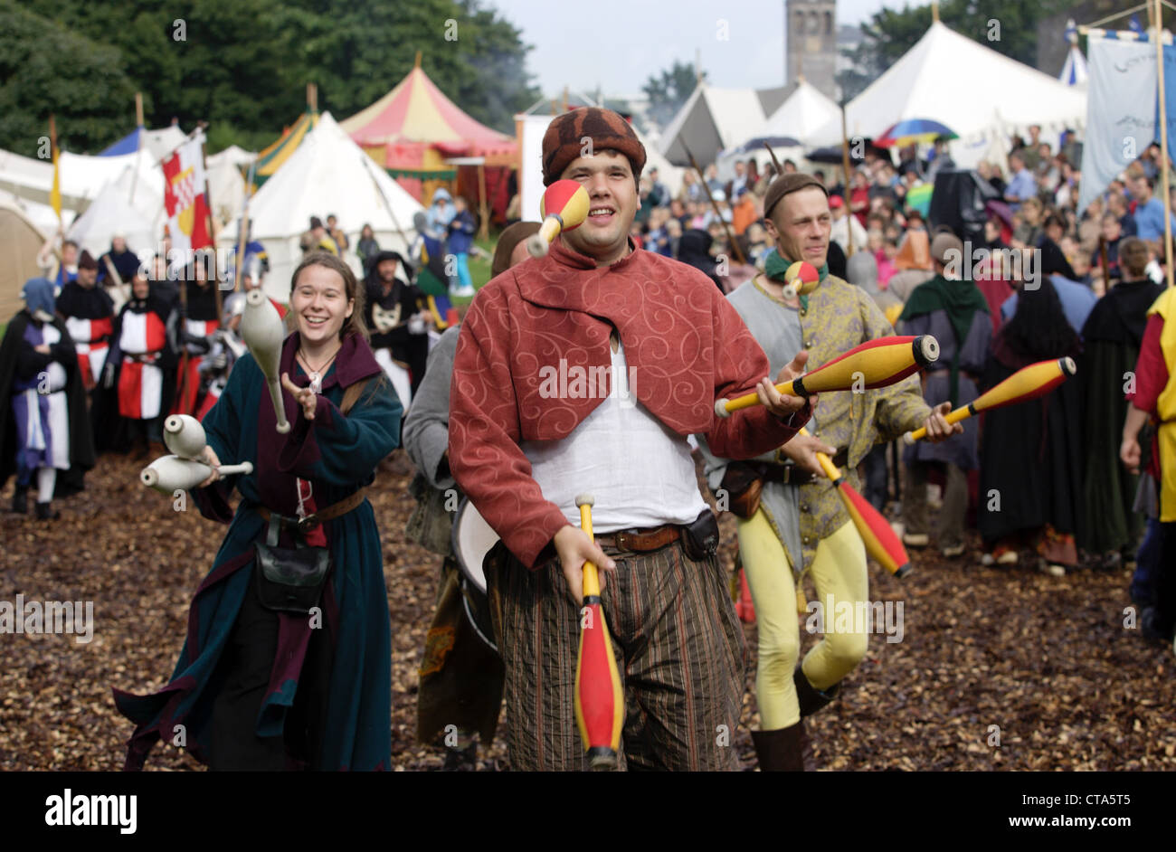 Festa medievale in Mülheim, Ruhr Foto Stock