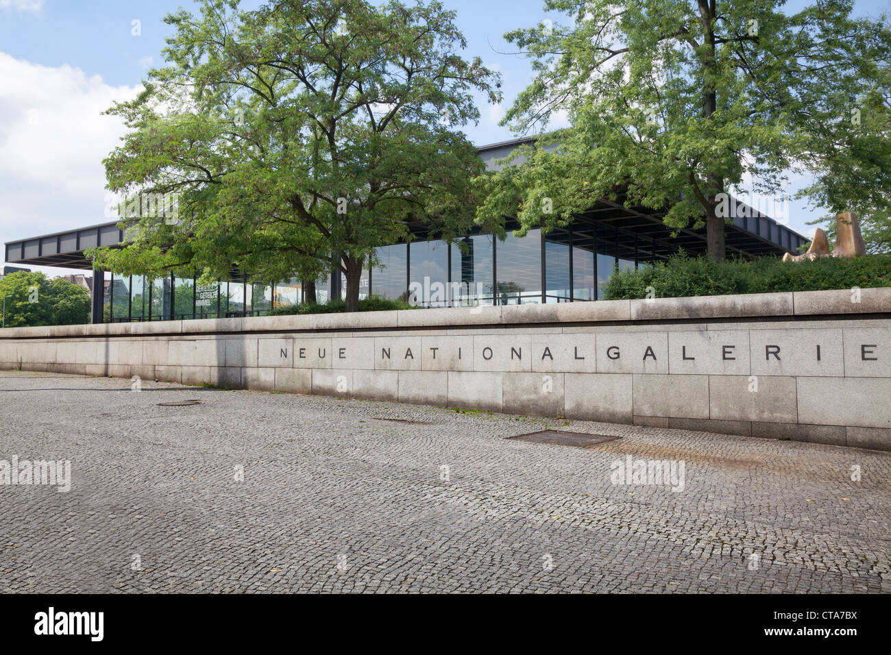 Neue Nationalgalerie di Berlino Germania Foto Stock