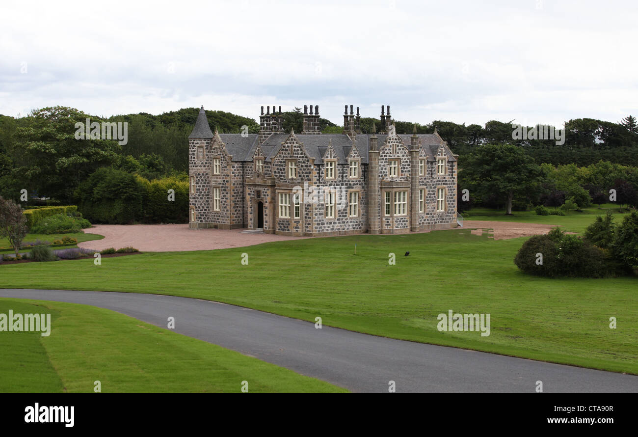 Macleod House al Trump International Golf Links corso in Aberdeenshire, Scotland, Regno Unito. Di proprietà di imprenditore Donald Trump. Foto Stock