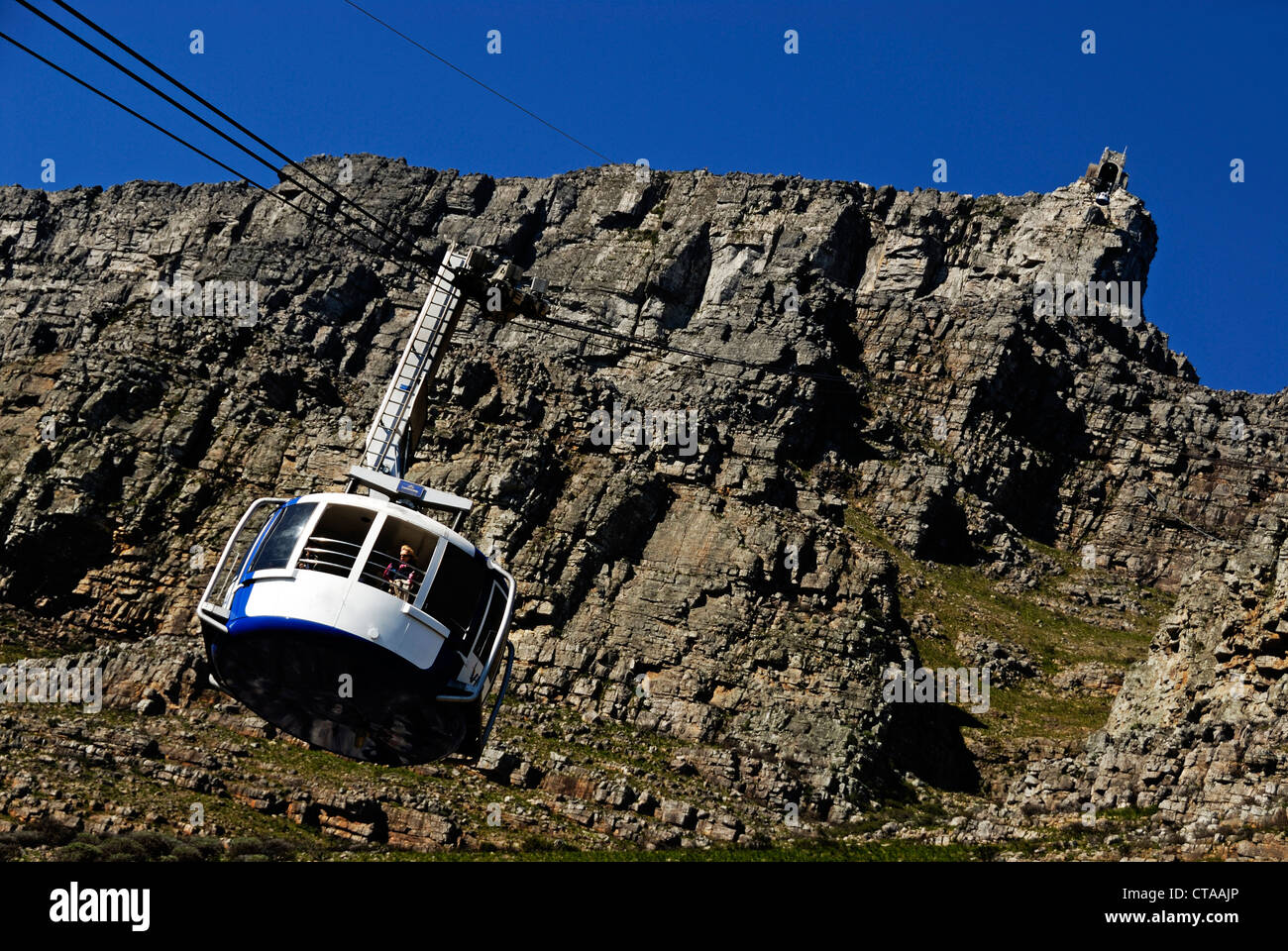 Funivia, Table Mountain e Cape Town, Provincia del Capo Occidentale, Sud Africa Foto Stock