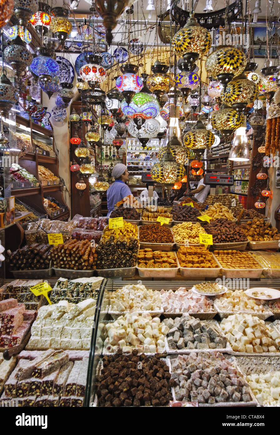 Misir Carsisi, Egitto bazaar, Istanbul, Turchia, Europa Foto Stock