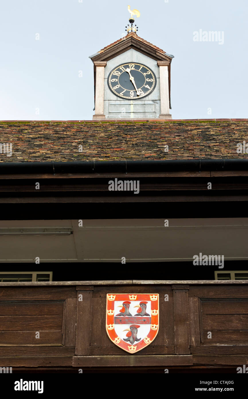 Dettaglio di Boathouse di Jesus College di Cambridge, Regno Unito Foto Stock